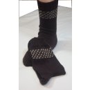 Braune Socken mit Muster im Schaft Gr. 44/45